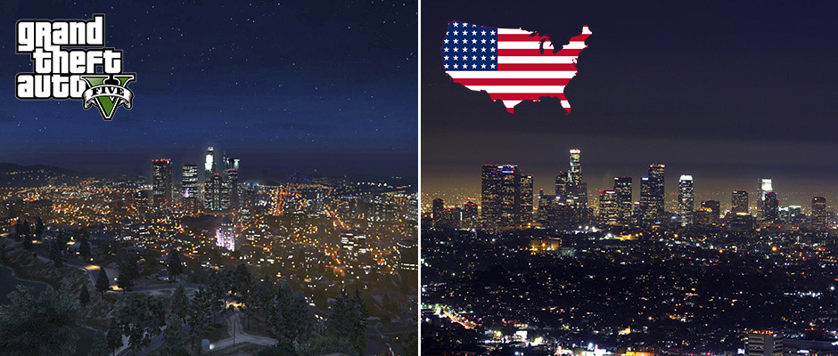 Fotógrafo realiza comparativa real entre GTA V y la ciudad de Los Ángeles  Atomix