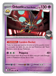 Pokémon TCG Scarlet & Violet—Destined Rivals_089_Team Rocket’s Orbeetle_ES