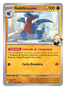 Pokémon TCG Scarlet & Violet—Destined Rivals_103_Cynthia’s Gabite_ES-LA